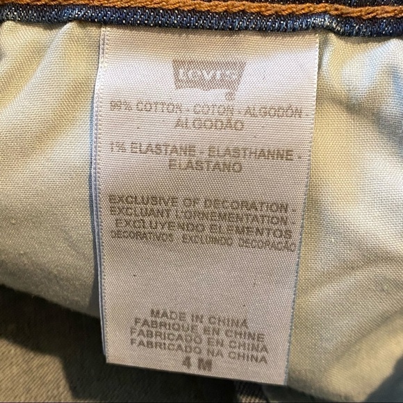 NWT~LEVI’S 515 Blue Boot Cut Mid Rise Jeans Size 4 - Picture 8 of 11